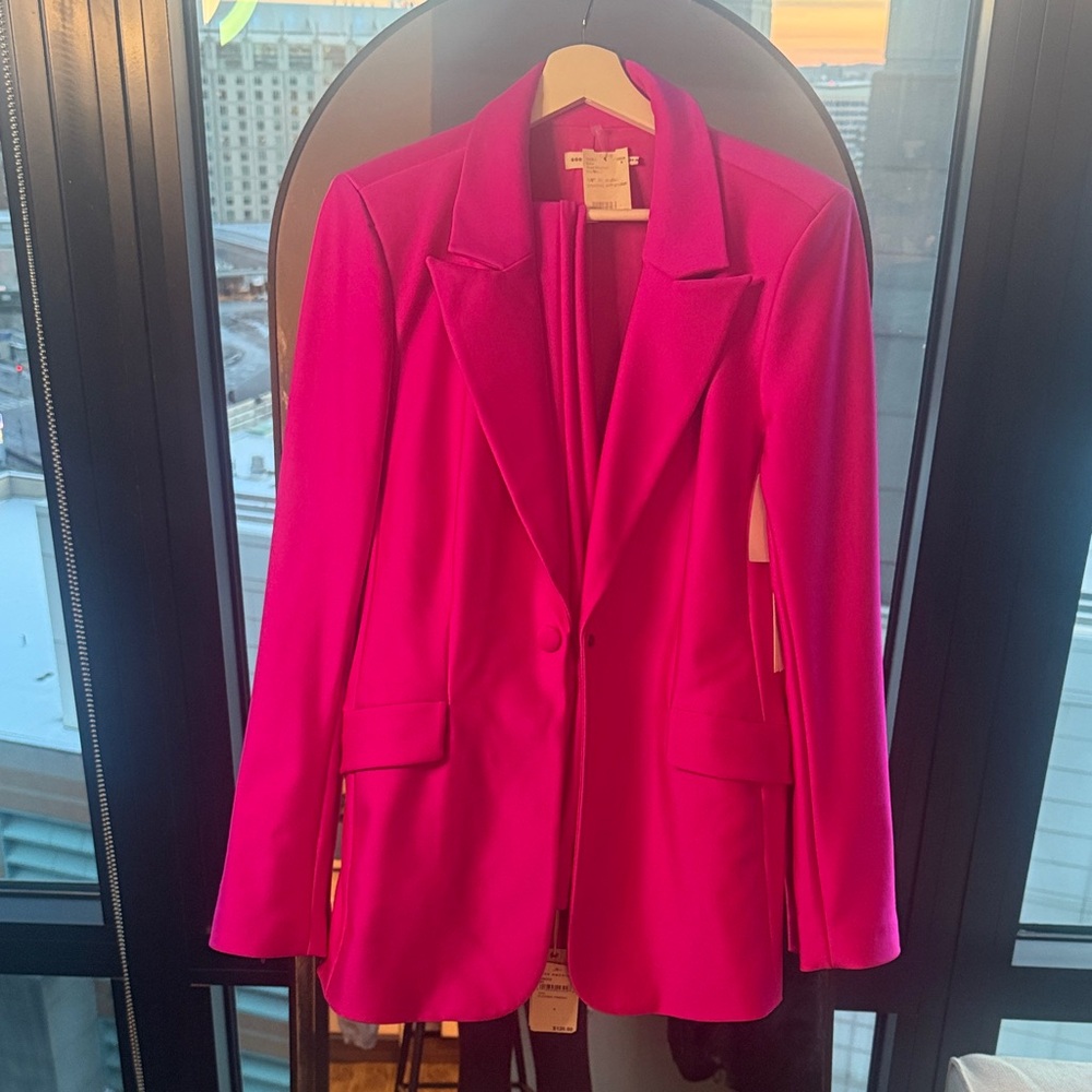 Good American Women's Hot Pink Blazer
